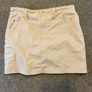 Merrell Skort Women's Size‎ 4 Khaki Beige Hiking Activewear Outdoor Mini Skirt